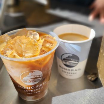 Monorail Espresso - Iced Americano and Cortado - Coffee & Tea Near Me - Seattle, Washington Monorail Espresso - Iced Americano and Cortado - Coffee & Tea Near Me - Seattle, Washington