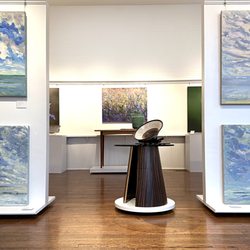 Cottage Curator - Interior view feat. work by Priscilla Whitlock, Sheldon Ganstrom, Richard Judd, Ken Carlson, Lynn Pittinger, & Jackie Bailey Labovitz