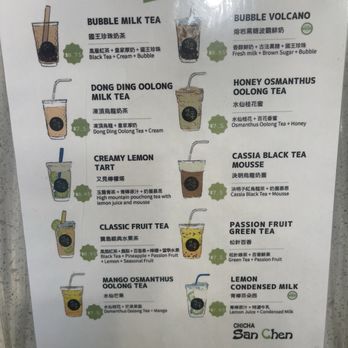 Chicha San Chen - Menu - Bubble Tea Near Me - Cupertino, California Chicha San Chen - Menu - Bubble Tea Near Me - Cupertino, California