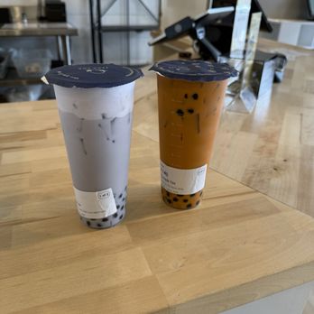 Feng Cha Teahouse - Taro Milk Tea w/ taro foam and Thai Milk Tea - Desserts Near Me - Newark, California Feng Cha Teahouse - Taro Milk Tea w/ taro foam and Thai Milk Tea - Desserts Near Me - Newark, California