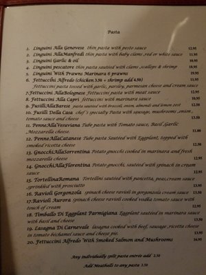 Menu photo 3 Villa Napoli Turlock, CA
