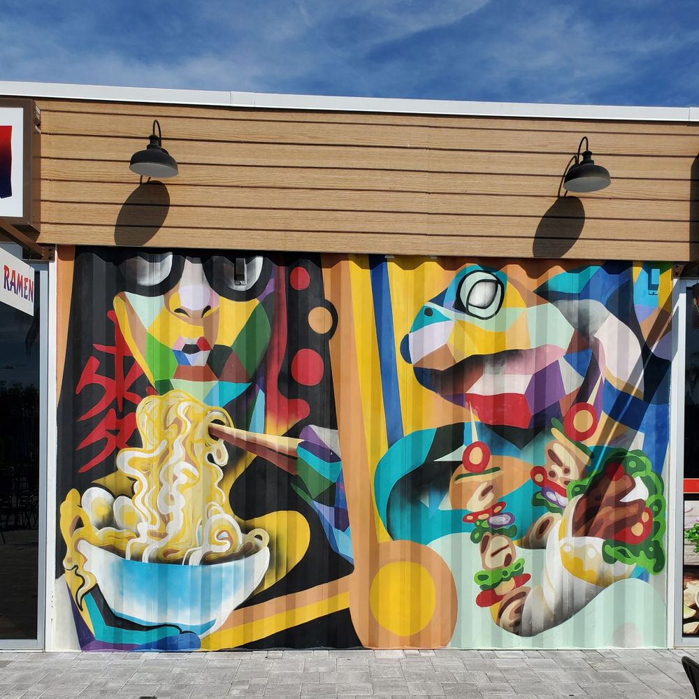 Krate At The Grove - I really wanted ramen after seeing this mural - Food Court Near Me - Wesley Chapel, Florida Krate At The Grove - I really wanted ramen after seeing this mural - Food Court Near Me - Wesley Chapel, Florida