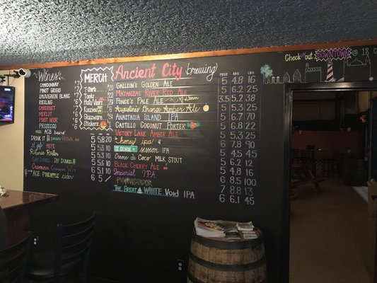 Menu photo 6 Ancient City Brewing St. Augustine, FL