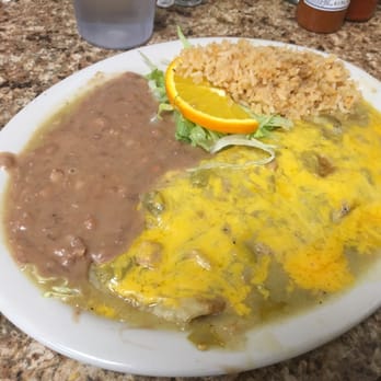 Las Cazuelas - Green chile burrito. Lunch special for $6.50 - Mexican Near Me - Taylorsville, Utah