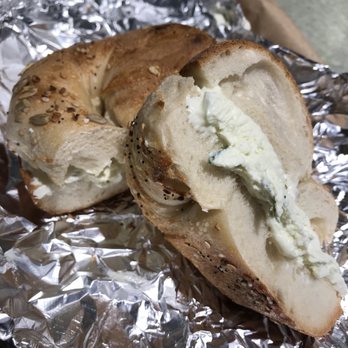 Bagel Express - Everything bagel with scallion cream cheese - Bagels Near Me - New York, New York Bagel Express - Everything bagel with scallion cream cheese - Bagels Near Me - New York, New York