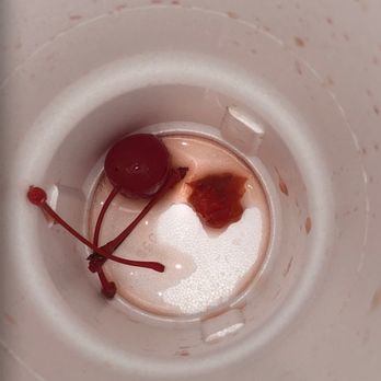 Sonic Drive-In - this is what you have to look forward too. It looks like someone chewed up the cherry and spit it in my cup. - Burgers Near Me - Roswell, New Mexico