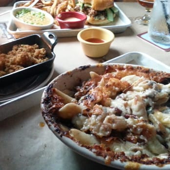 Fenton Fire Hall - Thanksgiving mac n cheese with apple stuffing - New American Near Me - Fenton, Michigan Fenton Fire Hall - Thanksgiving mac n cheese with apple stuffing - New American Near Me - Fenton, Michigan
