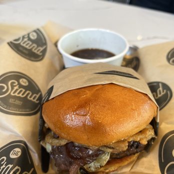 The Stand - American Classics Redefined - The French Onion Soup Burger - New American Near Me - Valencia, California The Stand - American Classics Redefined - The French Onion Soup Burger - New American Near Me - Valencia, California