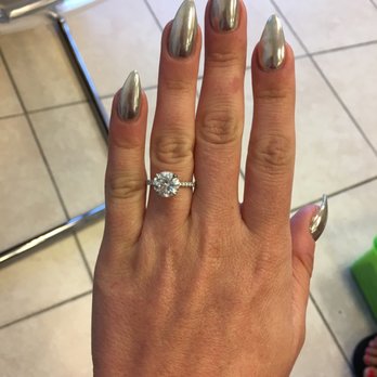 Rose's Nails - Amazing metallic powder tips! Courtesy of Will - Nail Salons Near Me - Hallandale Beach, Florida Rose's Nails - Amazing metallic powder tips! Courtesy of Will - Nail Salons Near Me - Hallandale Beach, Florida