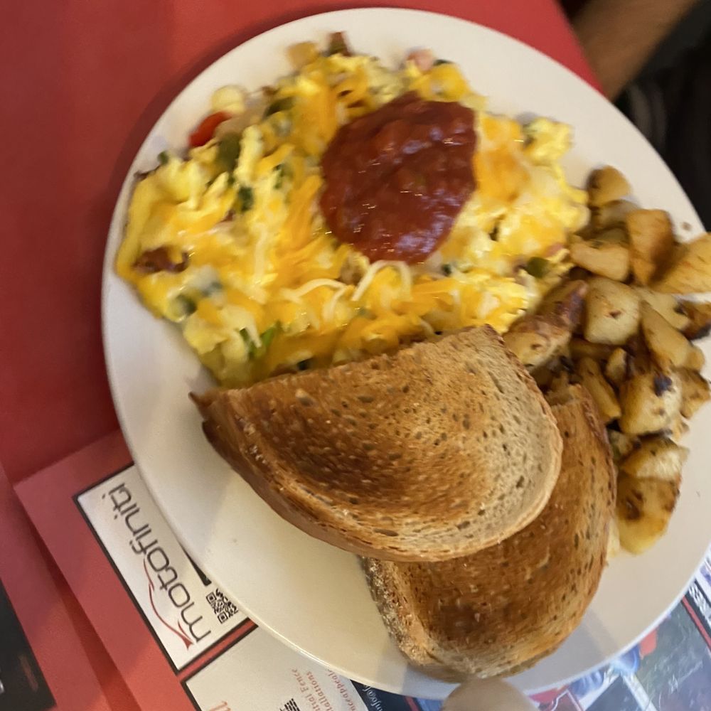 Eggs Up Restaurant - a plate of breakfast food - Breakfast & Brunch Near Me - Portland, Connecticut Eggs Up Restaurant - a plate of breakfast food - Breakfast & Brunch Near Me - Portland, Connecticut