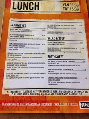 Menu photo 4 Pllek Amsterdam, NH