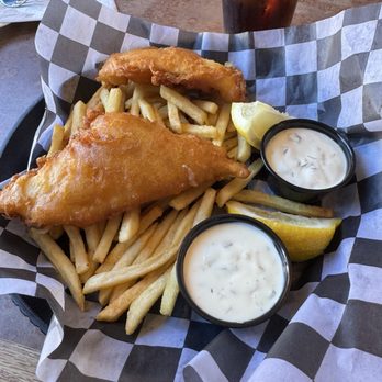 Finn's Fish House - Halibut fish and chips it's amazing! - Seafood Near Me - Seaside, Oregon