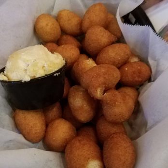 Dead Dog Saloon - Hush puppies and the best honey butter you've ever tasted! - Seafood Near Me - Murrells Inlet, South Carolina Dead Dog Saloon - Hush puppies and the best honey butter you've ever tasted! - Seafood Near Me - Murrells Inlet, South Carolina