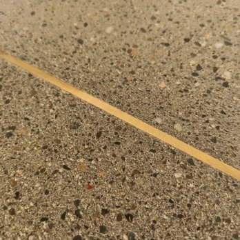 Flortek - Polished Concrete Overlay w/ terraza decorative brass strip - Flooring Near Me - Glendale, Arizona Flortek - Polished Concrete Overlay w/ terraza decorative brass strip - Flooring Near Me - Glendale, Arizona