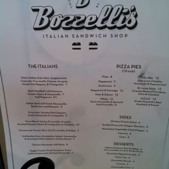 Bozzelli's Italian Deli-Vermont Ave - Menu - Pizza Near Me - Washington, DC, District of Columbia