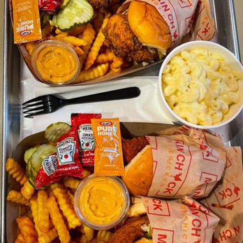 Main Chick Hot Chicken - Combo 1 and Combo 3 (2 Sandwich, Side of Fries) - Chicken Shop Near Me - Pasadena, California