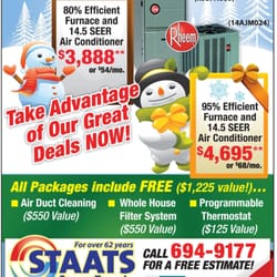 Staats Service Today - Hot new special for such a COLD month!!