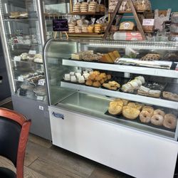 Bakery display case (a separate one has the warm foods like empanadas)