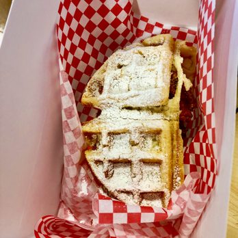 Monroe's Hot Chicken - Waffle Sandwich comes out like this - Chicken Shop Near Me - Phoenix, Arizona