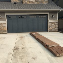Paramount Custom Decks - Materials that blocked our driveway from Friday afternoon to Monday morning.