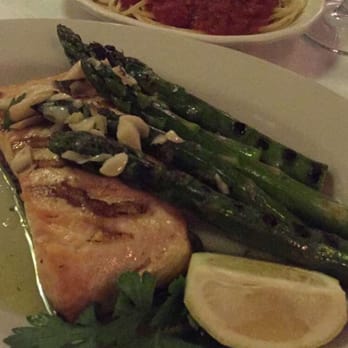 Laico's - Grilled salmon w. Asparagus - side of pasta - Italian Near Me - Jersey City, New Jersey
