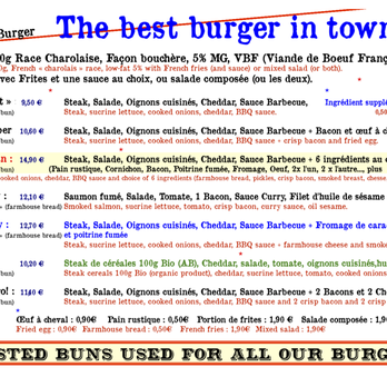 Only Burger - Menu BB only bureger - Food Delivery Services Near Me - Rennes, 35