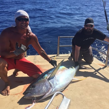 No Problem Charters - Happy men with their huge tuna! - Fishing Near Me