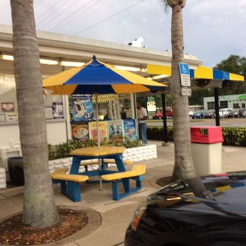 Dairy Queen Store - The outside seating - Ice Cream & Frozen Yogurt Near Me - New Smyrna Beach, Florida