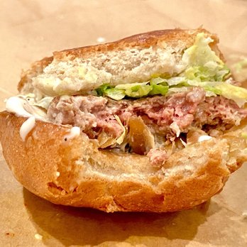 Wursthall - Impossible burger (what's left of it) - German Near Me - San Mateo, California