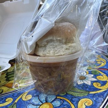 Erick Schat's Bakkery - Turkey chili comes with a soft bread roll - Bakeries Near Me - Bishop, California Erick Schat's Bakkery - Turkey chili comes with a soft bread roll - Bakeries Near Me - Bishop, California