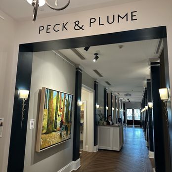 Peck & Plume - Entry into Peck & Plume from The Mayton lobby, posted July 2026. - American Near Me - Cary, North Carolina Peck & Plume - Entry into Peck & Plume from The Mayton lobby, posted July 2026. - American Near Me - Cary, North Carolina