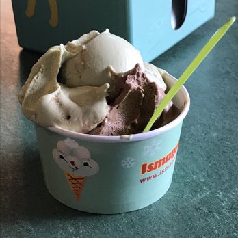 Ismageriet - Pistachio and a twisted chocolate icecream with roasted pistachios, crumble and honey. I am in heaven - Ice Cream & Frozen Yogurt Near Me - København S, 84