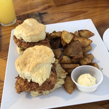 The Blue Hen Cafe - Chicken biscuit - Southern Near Me - Saint Augustine, Florida