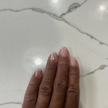 Valencia Nail Spa - Dip nails with gold flakes - Nail Salons Near Me - San Francisco, California Valencia Nail Spa - Dip nails with gold flakes - Nail Salons Near Me - San Francisco, California