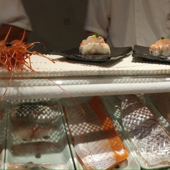 Shiro's - Live prawn set on the bar before they are prepared to be eaten. So fresh! - Sushi Bars Near Me - Seattle, Washington