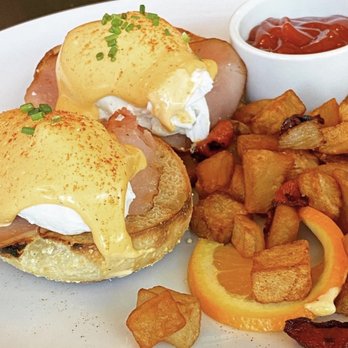 Peck & Plume - Eggs Benedict - American Near Me - Cary, North Carolina