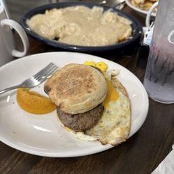 ECO muffin and sausage gravy special