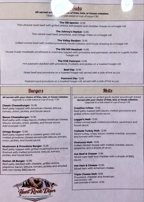 Menu photo 2 Heart Rock Diner Crestline, CA
