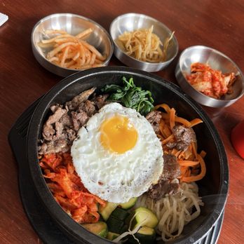 Taco Mogo - Bi Bim Bap with Beef - Korean Near Me - Eugene, Oregon