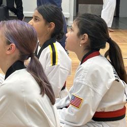 Folsom Academy - Family Taekwondo - Waiting for speed kicking.
