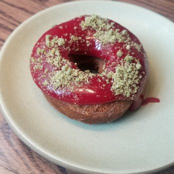 Proxi - The donut was too dense for me but the flavors and matcha crumble was yummy - Tapas/Small Plates Near Me - Chicago, Illinois Proxi - The donut was too dense for me but the flavors and matcha crumble was yummy - Tapas/Small Plates Near Me - Chicago, Illinois