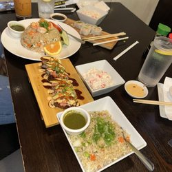 Fried Rice Fried Rice Crunchy Spicy Tuna Iced Tea Side Crab Salad Next California Classic Roll