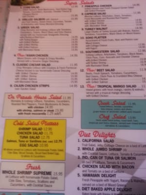 Menu photo 2 On Parade Diner Woodbury, NY