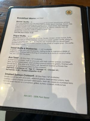 Menu photo 1 AM Cafe Vancouver, BC