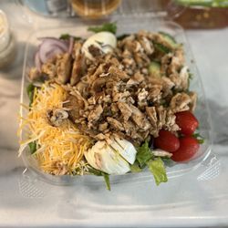 The Wrap Bar - Grilled chicken salad w/ extra egg and cheese!