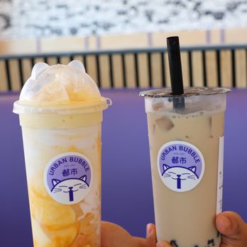Urban Bubble - Mango yogurt, black milk tea with boba - Bubble Tea Near Me - San Diego, California