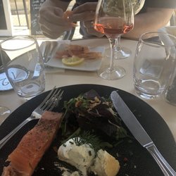 Chez Fred - Salmon and shrimp starters!