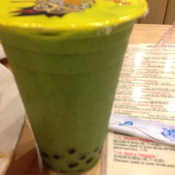Noodle World - Green tea milk tea boba - Chinese Near Me - Alhambra, California