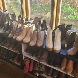 Exterior outside entrance of Abby's Closet - Lots of boots - Greenwood, Indiana Exterior outside entrance of Abby's Closet - Lots of boots - Greenwood, Indiana