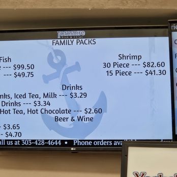 Yorkshire Fish & Chips - Family Packs and drinks - British Near Me - Denver, Colorado